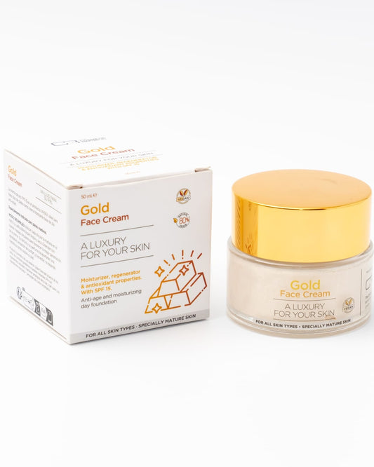 كريم الوجه بالذهب SPF15 50 مل